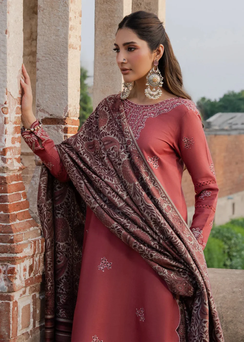 Unstitched Embroidered Lawn - 3PC - Image 3