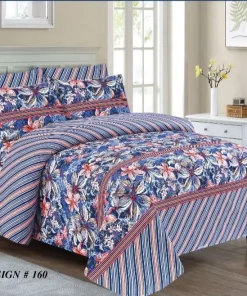 Double Bed / King Size Cotton Bedsheet 3PC