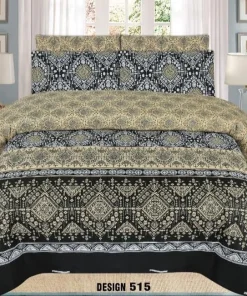 Double Bed / King Size Cotton Bedsheet 3PC