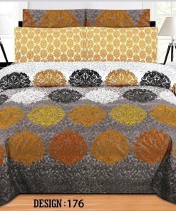 Double Bed / King Size Cotton Bedsheet 3PC