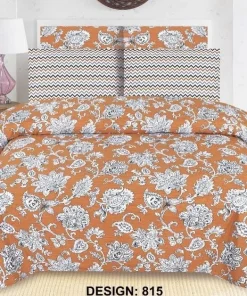 Double Bed / King Size Cotton Bedsheet 3PC