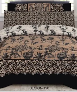 Double Bed / King Size Cotton Bedsheet 3PC