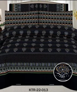 Double Bed / King Size Cotton Bedsheet 3PC