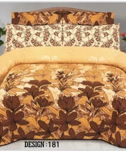 Double Bed / King Size Cotton Bedsheet 3PC
