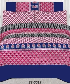 Double Bed / King Size Cotton Bedsheet 3PC