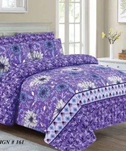 Double Bed / King Size Cotton Bedsheet 3PC