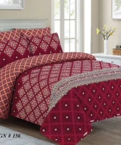 Double Bed / King Size Cotton Bedsheet 3PC