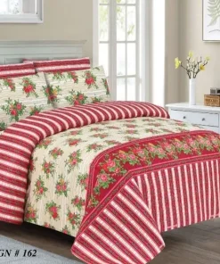 Double Bed / King Size Cotton Bedsheet 3PC