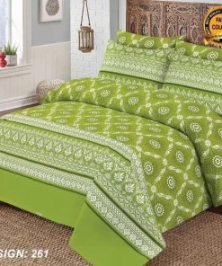 Double Bed / King Size Cotton Bedsheet 3PC
