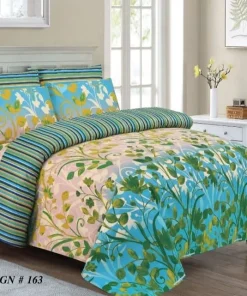 Double Bed / King Size Cotton Bedsheet 3PC