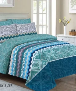 Double Bed / King Size Cotton Bedsheet 3PC