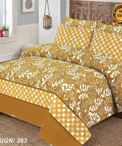 Double Bed / King Size Cotton Bedsheet 3PC