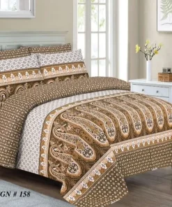 Double Bed / King Size Cotton Bedsheet 3PC