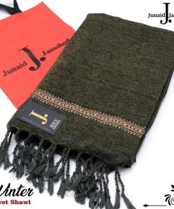 Junaid Jamshed Men Velvet Shawl