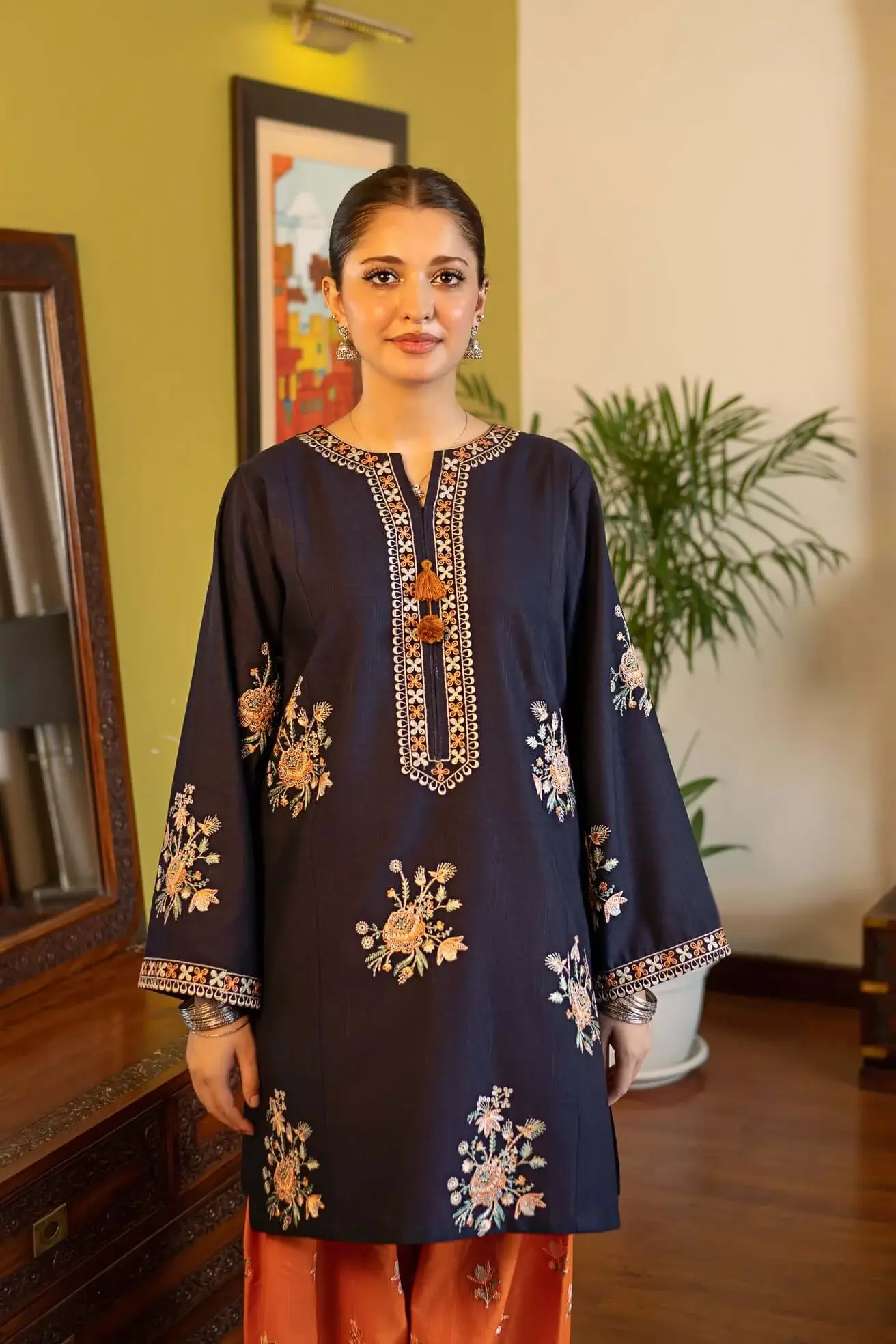 Unstitched Embroidered Lawn - 2 PC - Image 2
