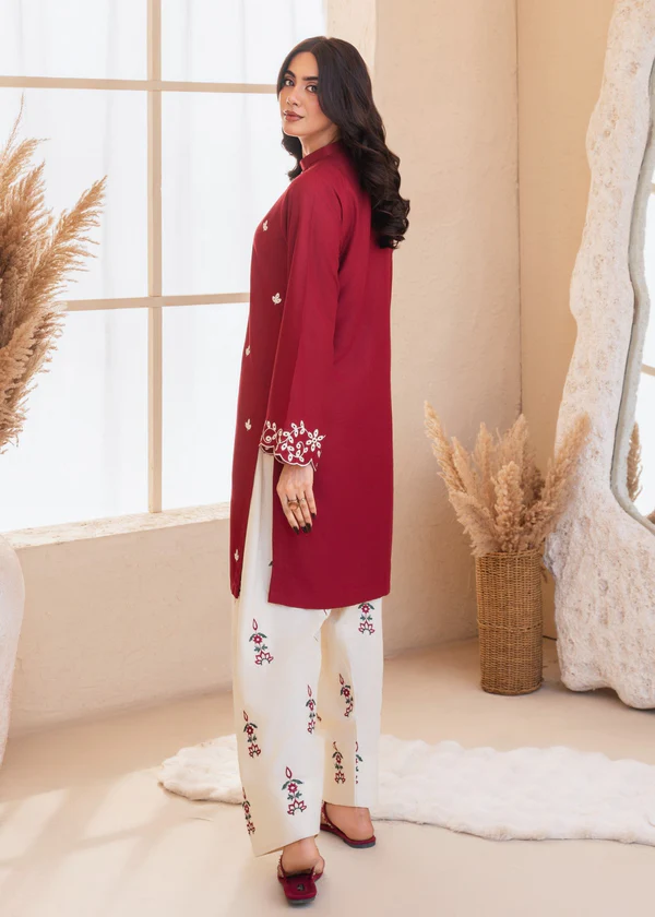 Unstitched Embroidered Lawn - 2 PC - Image 3