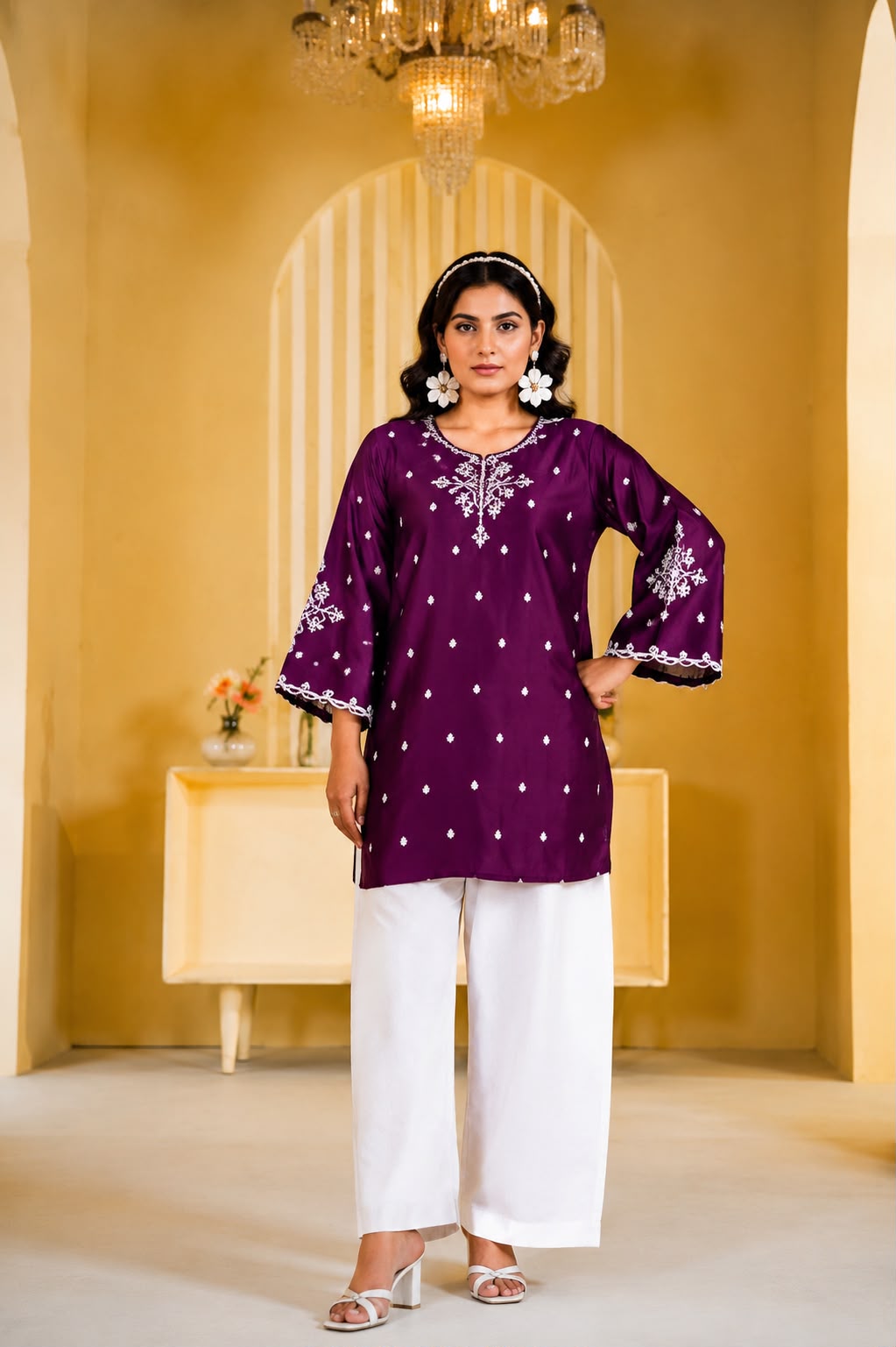 Unstitched Embroidered Lawn - 2 PC