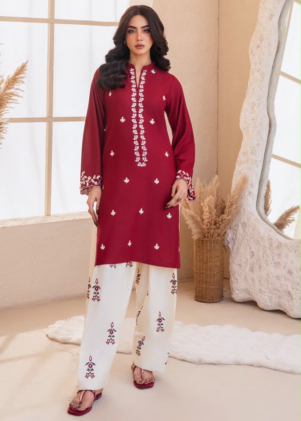Unstitched Embroidered Lawn - 2 PC