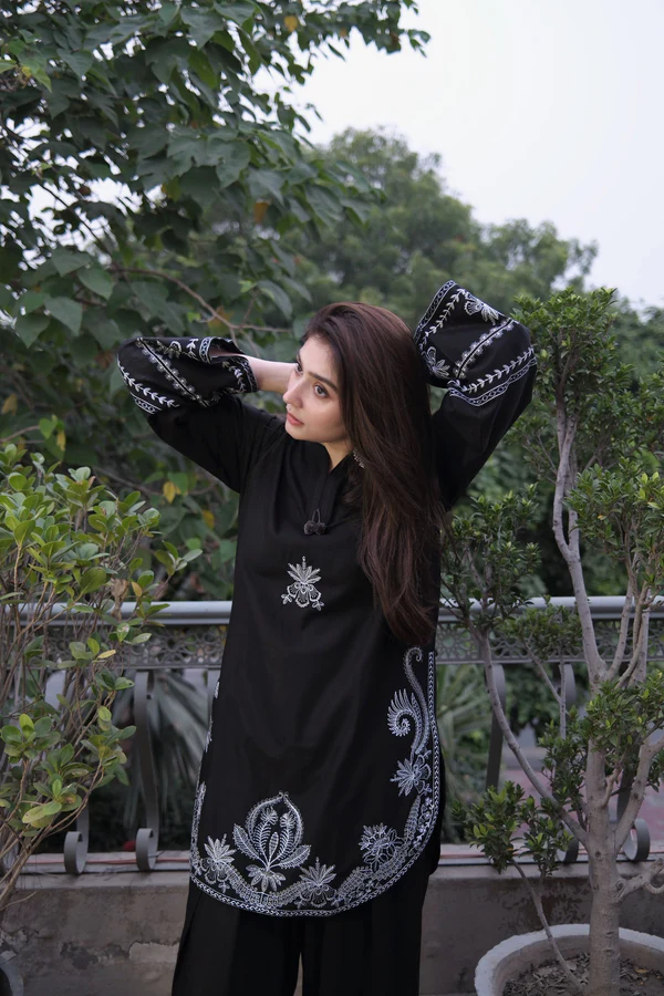 Unstitched Embroidered Lawn - 2 PC - Image 3