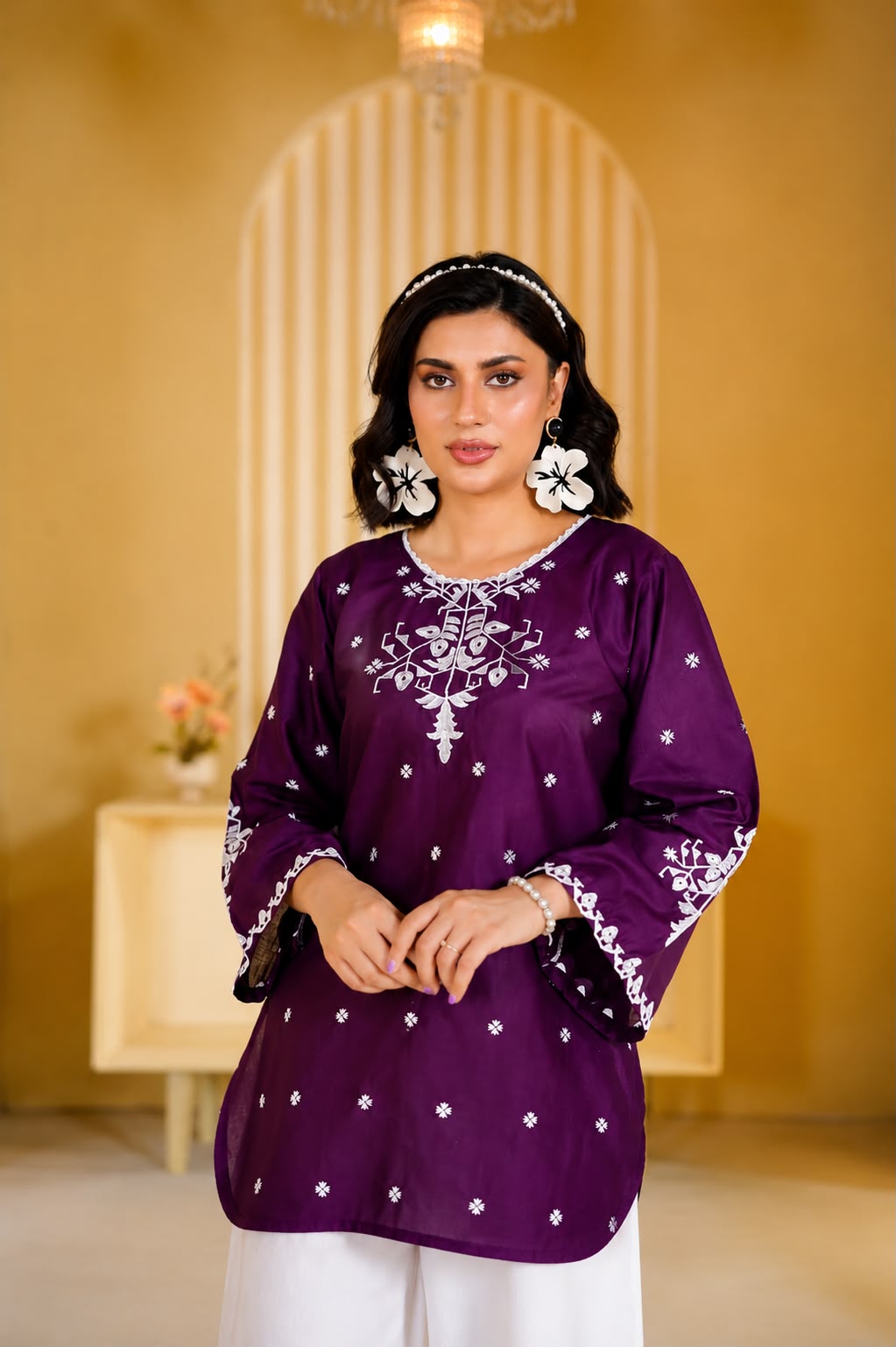 Unstitched Embroidered Lawn - 2 PC - Image 2