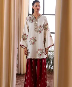 Unstitched Embroidered Lawn - 2 PC