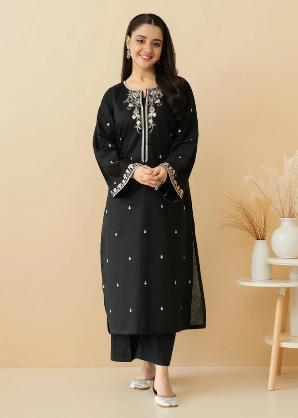 Unstitched Embroidered Lawn - 2 PC