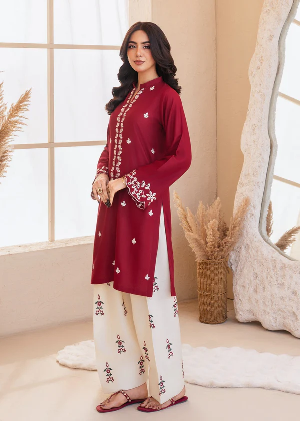 Unstitched Embroidered Lawn - 2 PC - Image 2