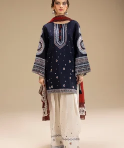 Unstitched Embroidered Lawn 3 Piece Suit