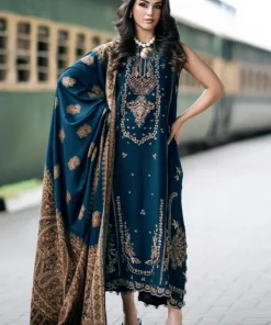 Unstitched Embroidered Lawn 3 Piece Suit