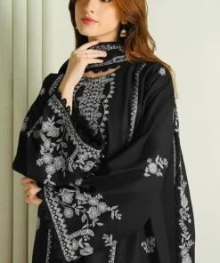 Unstitched Embroidered Lawn 3 Piece Suit - Image 3