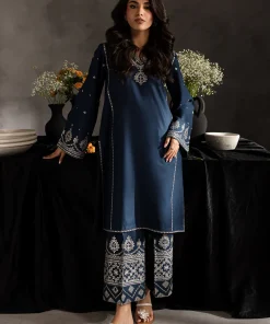Unstitched Embroidered Dhanak - 2 PC