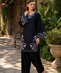 Unstitched Embroidered Dhanak - 2 PC - Image 2