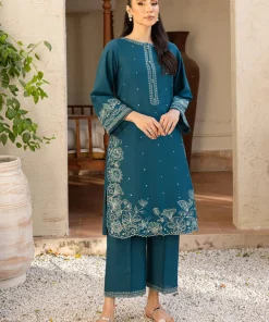 Unstitched Embroidered Dhanak - 2 PC