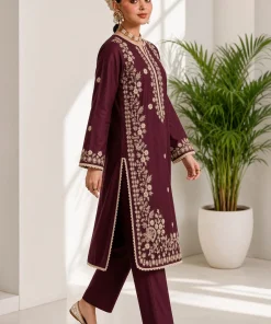 Unstitched Embroidered Dhanak - 2 PC - Image 2