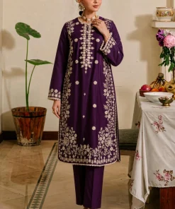 Unstitched Embroidered Dhanak - 2 PC - Image 2