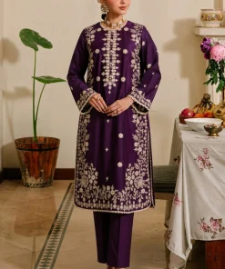 Unstitched Embroidered Dhanak - 2 PC