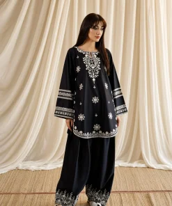 Unstitched Embroidered Dhanak - 2 PC