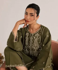 Unstitched Embroidered Dhanak - 2 PC - Image 3