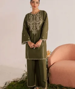 Unstitched Embroidered Dhanak - 2 PC