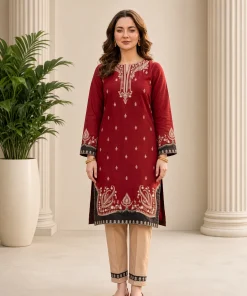 Unstitched Embroidered Dhanak - 2 PC