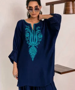 Unstitched Embroidered Dhanak - 2 PC
