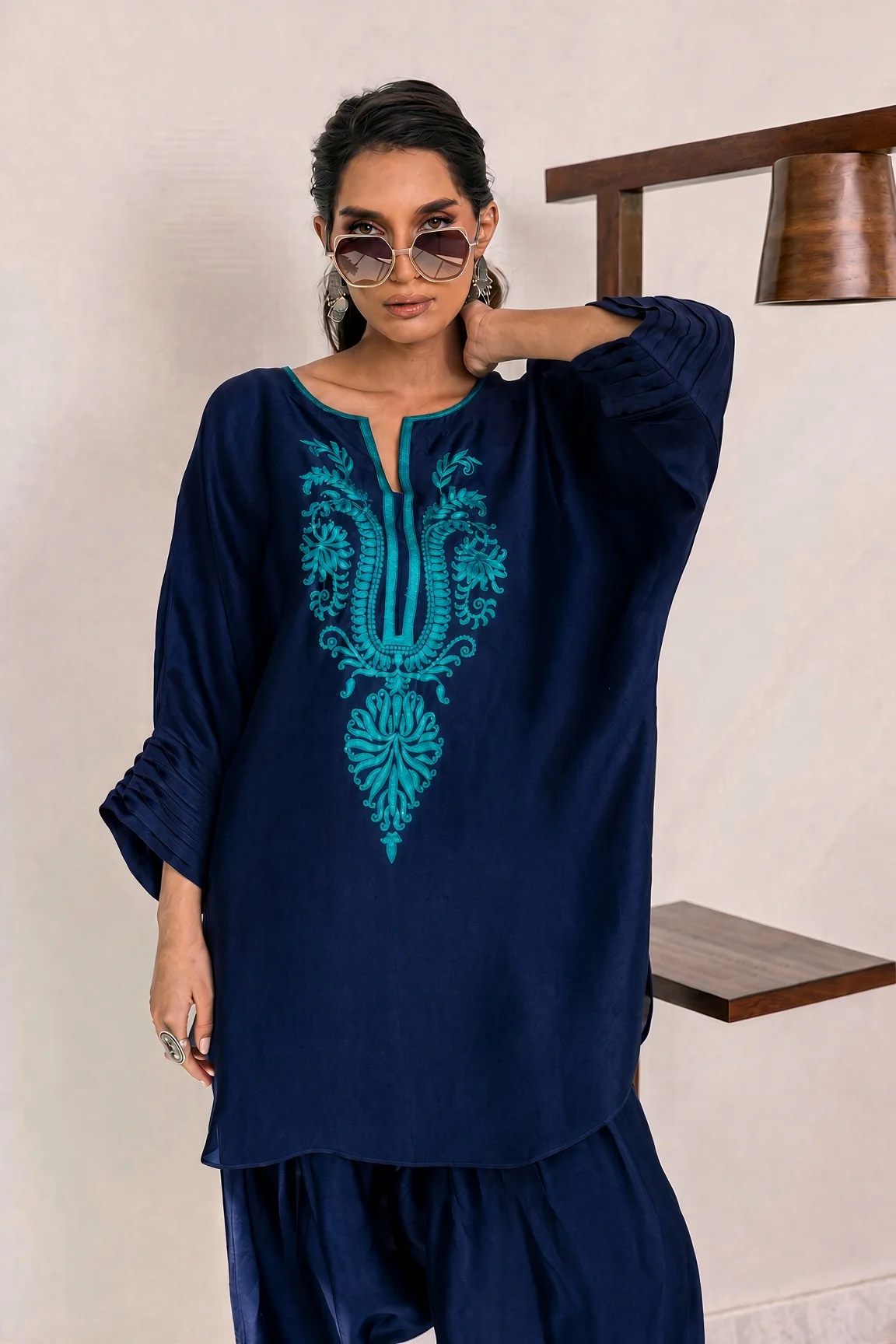 Unstitched Embroidered Dhanak - 2 PC