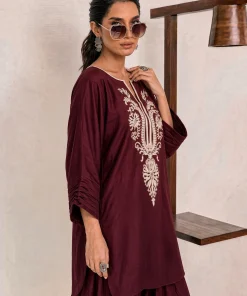 Unstitched Embroidered Dhanak - 2 PC - Image 2