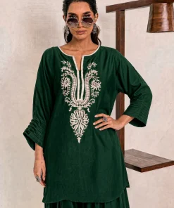 Unstitched Embroidered Dhanak - 2 PC - Image 2