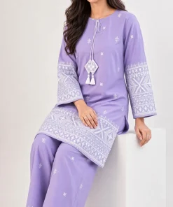 Unstitched Embroidered Dhanak - 2 PC - Image 2