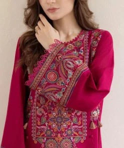 Unstitched Embroidered Dhanak - 2 PC - Image 2
