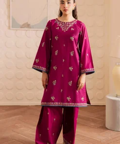 Unstitched Embroidered Dhanak - 2 PC