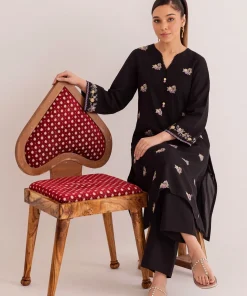 Unstitched Embroidered Dhanak - 2 PC - Image 2