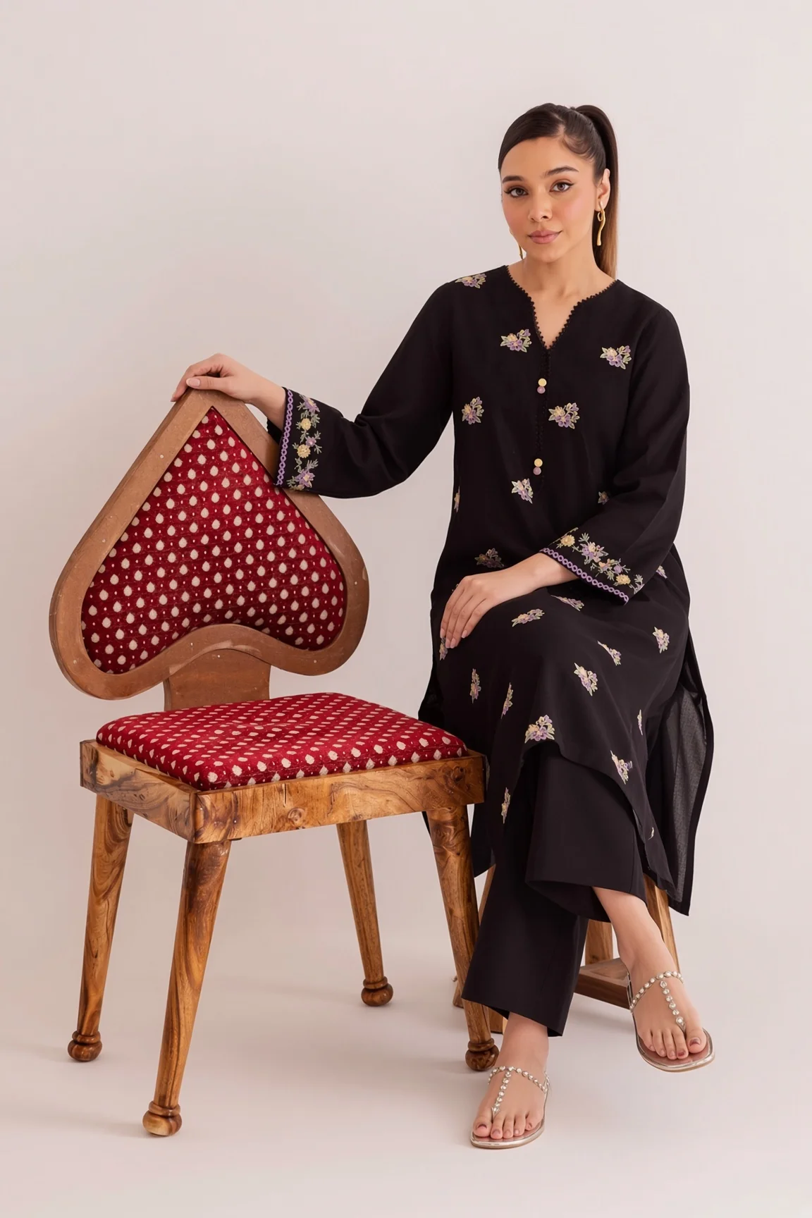 Unstitched Embroidered Dhanak - 2 PC - Image 2