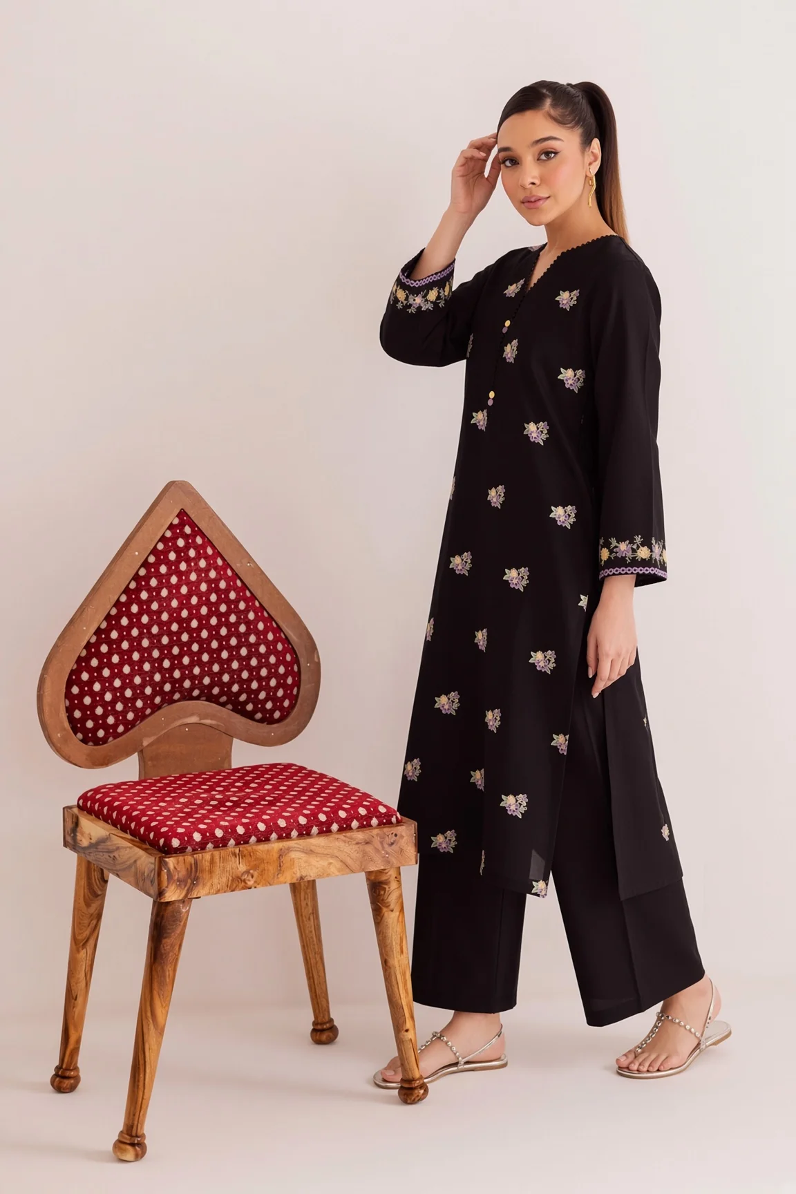 Unstitched Embroidered Dhanak - 2 PC - Image 3